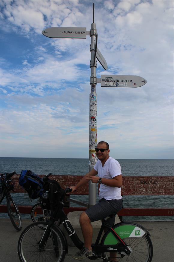 友だちと自転車