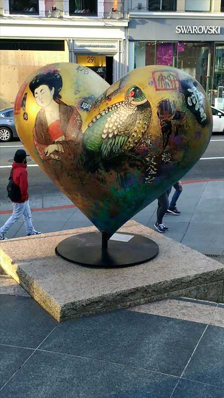 サンフランシスコ　ユニオンスクエア　ハート２