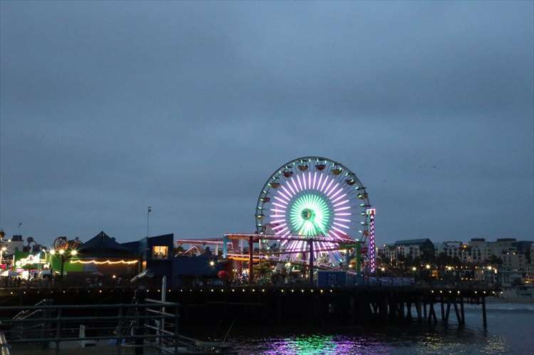 サンタモニカピアパシフィックパーク 夜