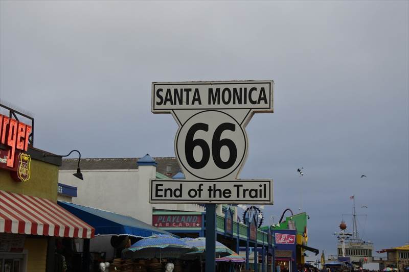 サンタモニカピア ルート66 標識