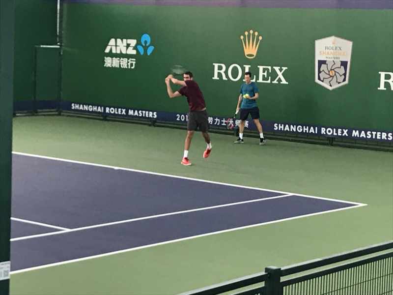 テニス　上海マスターズ　練習