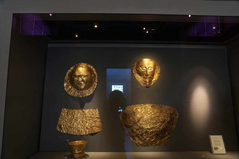 ギリシャアテネ　国立考古学博物館　黄金のマスク