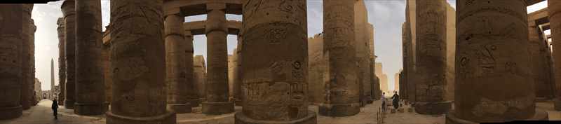 ルクソール　カルナック神殿　支柱