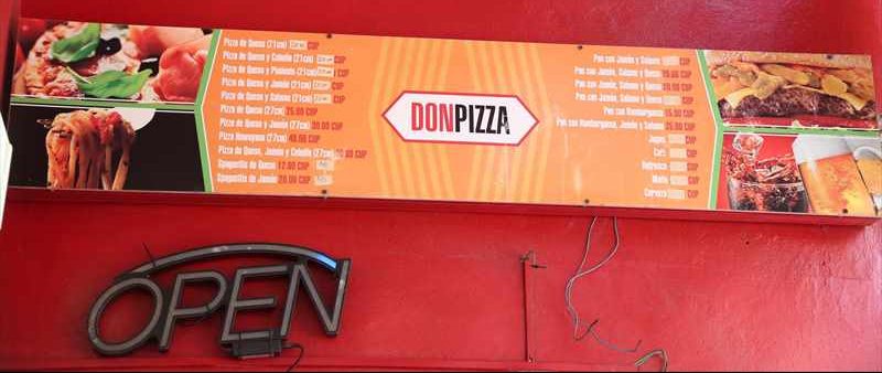 キューバ　ハバナ　ピザ　CUP　メニュー