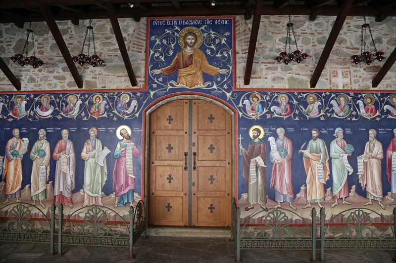 ギリシャ　メテオラ　メガロメテオロン修道院　ドア