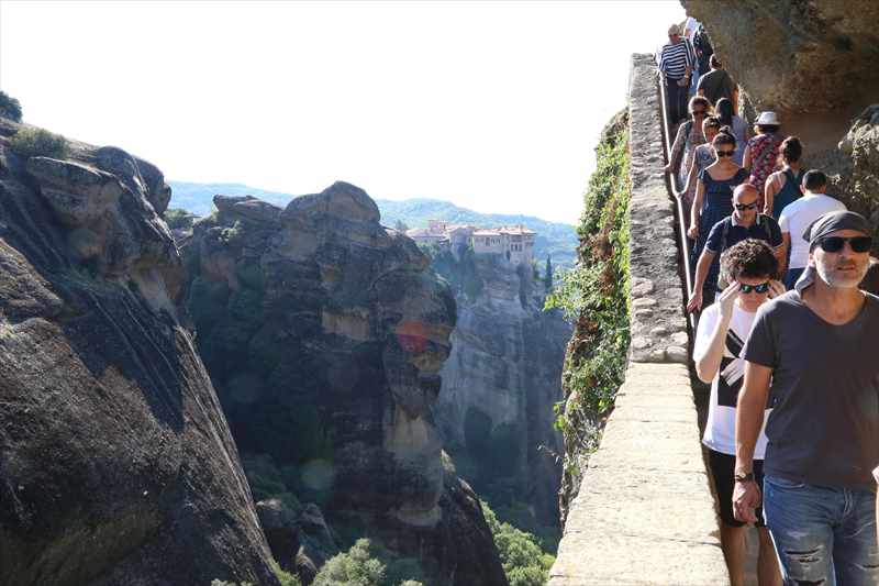 ギリシャ　メテオラ　メガロメテオロン修道院　入口