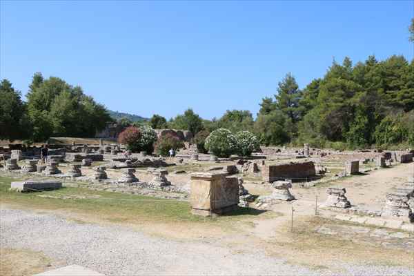 ギリシャ　オリンピア遺跡　レオニデオン　宿泊所
