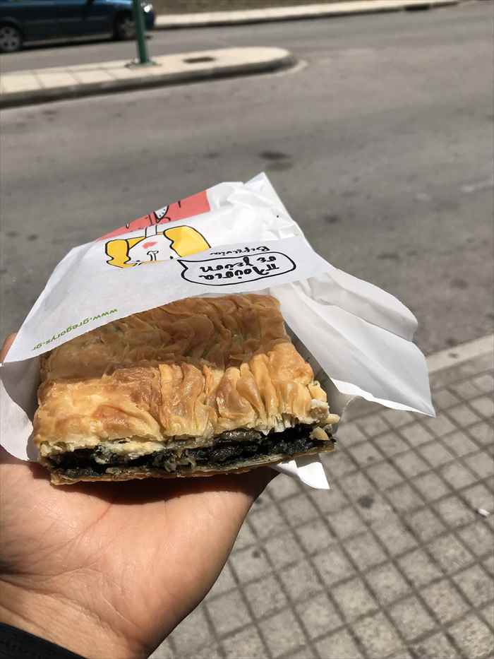 ギリシャ　ホウレンソウのパイ