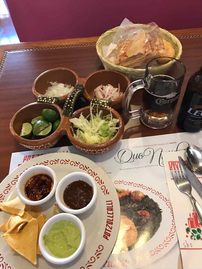 メキシコシティ　ポソルカリ　ソース