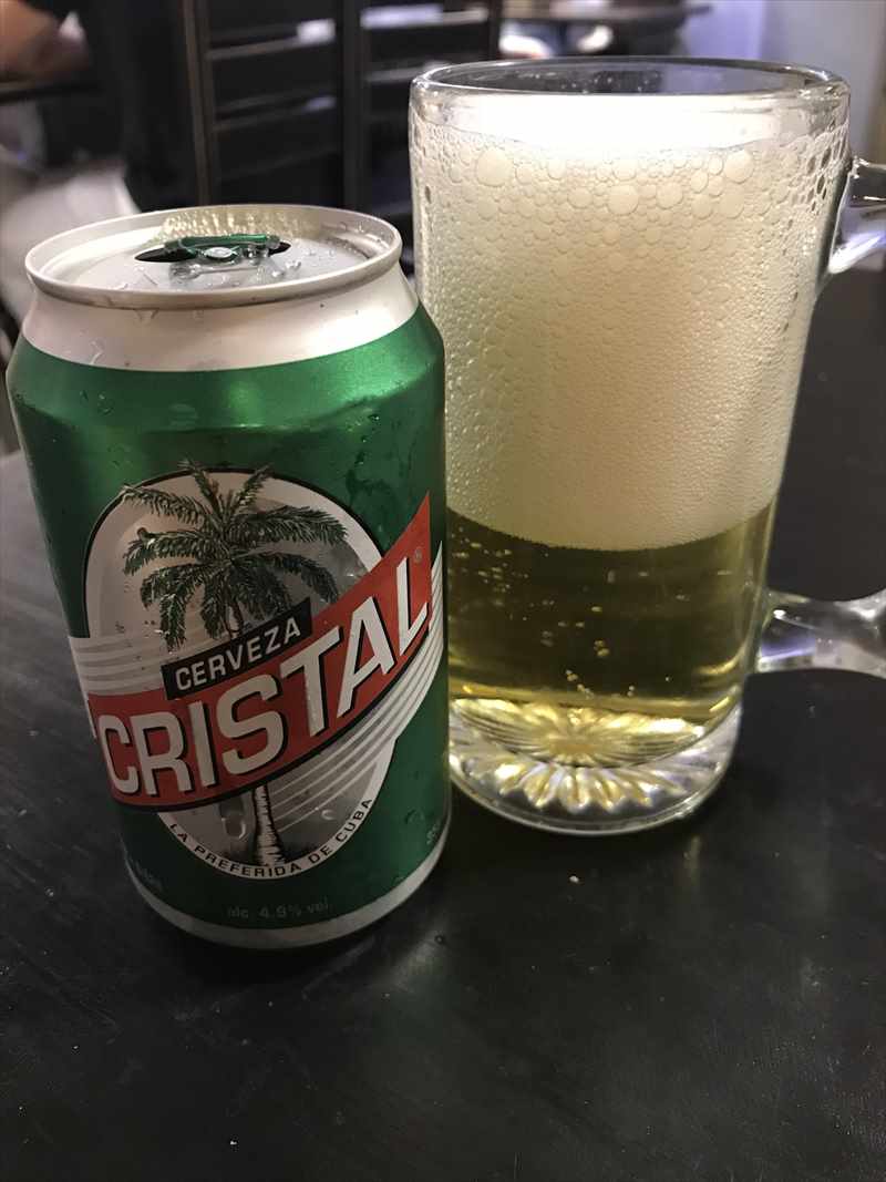 キューバ　ビール　クリスタル