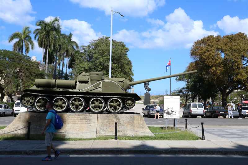 キューバ　革命博物館　戦車