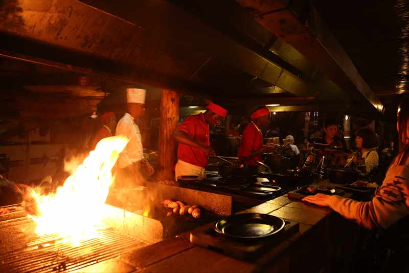 ビクトリアの滝　ボマ　バーベキュー