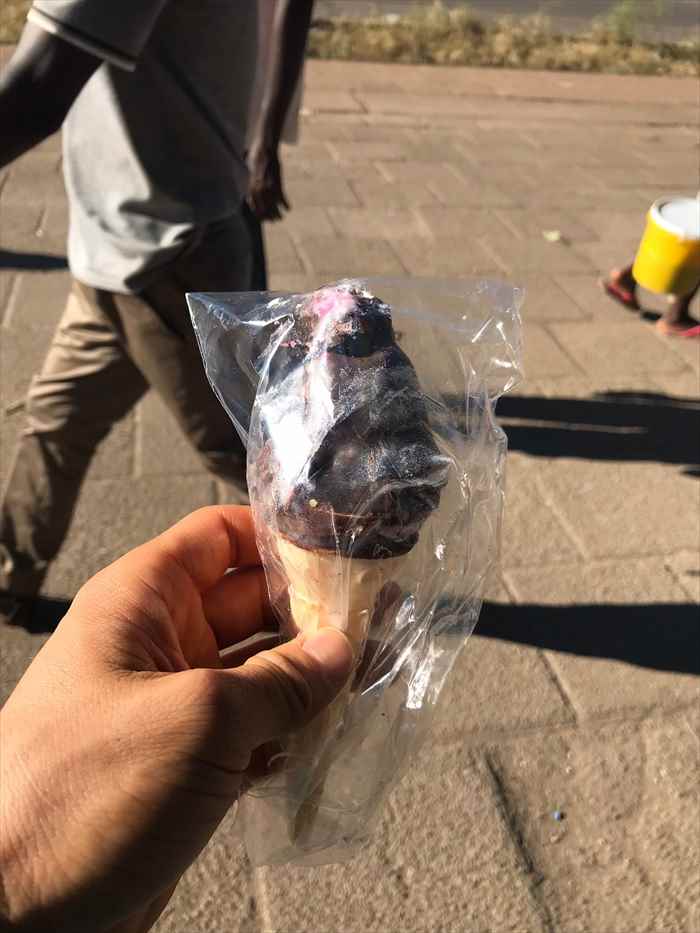 ジンバブエ　チョコレート　アイス