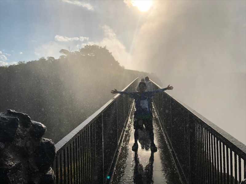 ビクトリアの滝　ザンビア側　橋