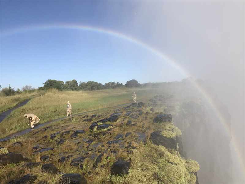 ビクトリアの滝　虹