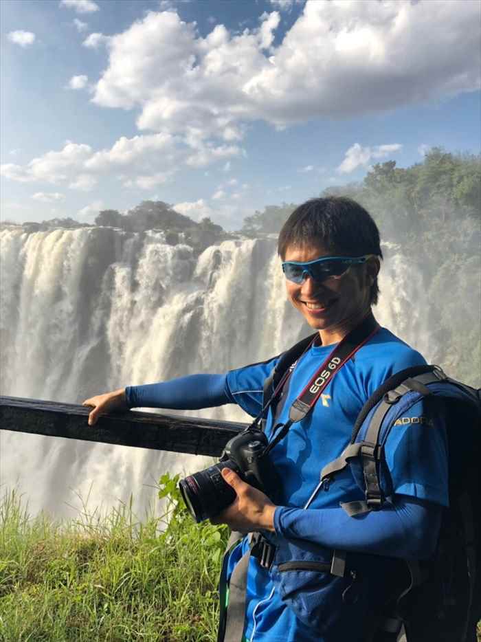 ビクトリアの滝　ザンビア側