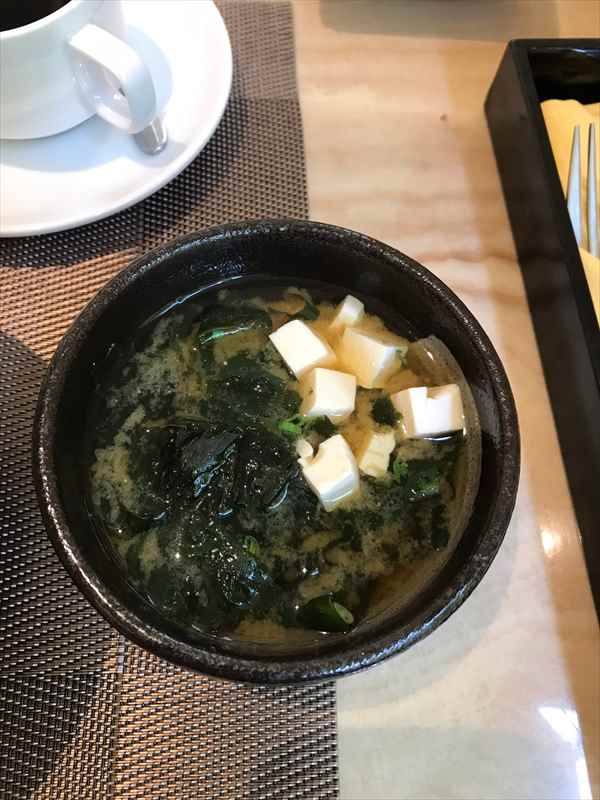 シルバーランドシルホテルスパ　お味噌汁