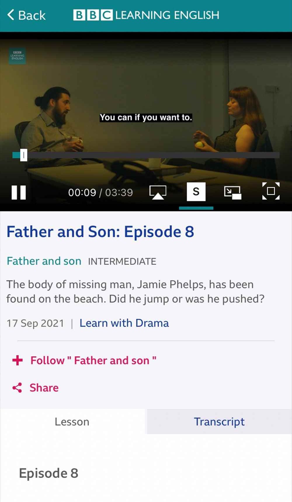 BBC　英語学習アプリ