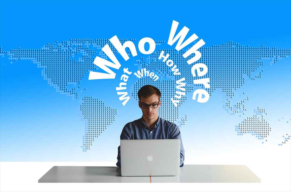 パソコン　男性　5W1H